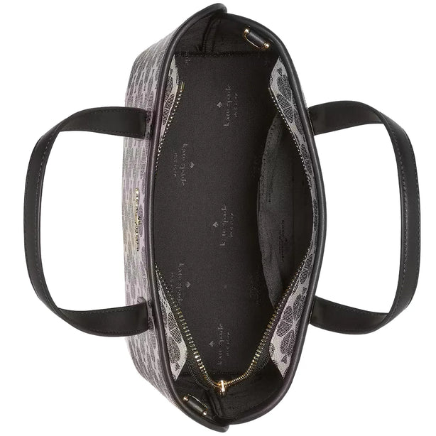 Kate Spade Spade Flower Small Tote Bag in Black Multi KH425