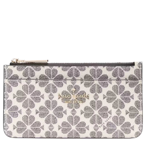 Kate Spade Spade Flower Large Slim Card Holder in Black Multi KK895