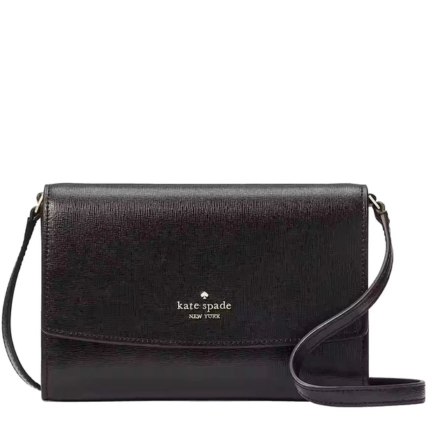 Kate Spade Perry Leather Crossbody Bag in Black KG029