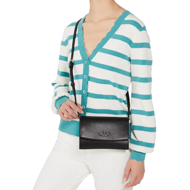 Kate Spade Perry Leather Crossbody Bag in Black KG029