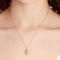 Kate Spade What A Snack Mini Pendant Necklace in Clear/ Gold KH540