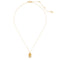 Kate Spade What A Snack Mini Pendant Necklace in Clear/ Gold KH540