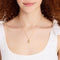 Kate Spade What A Snack Mini Pendant Necklace in Clear/ Gold KH540