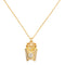 Kate Spade What A Snack Mini Pendant Necklace in Clear/ Gold KH540