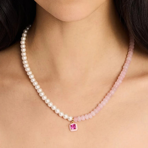 Kate Spade Brighten Up Beaded Necklace in Pink Multi KI188