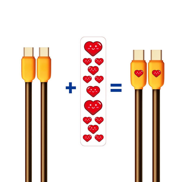 Yookie CHOCOLATE BAR 60W Type C to C / Type-C to Lightning Cable (1m)