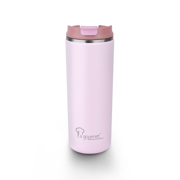 La Gourmet Super Wide 470ml Thermal Mug (Pink) - New
