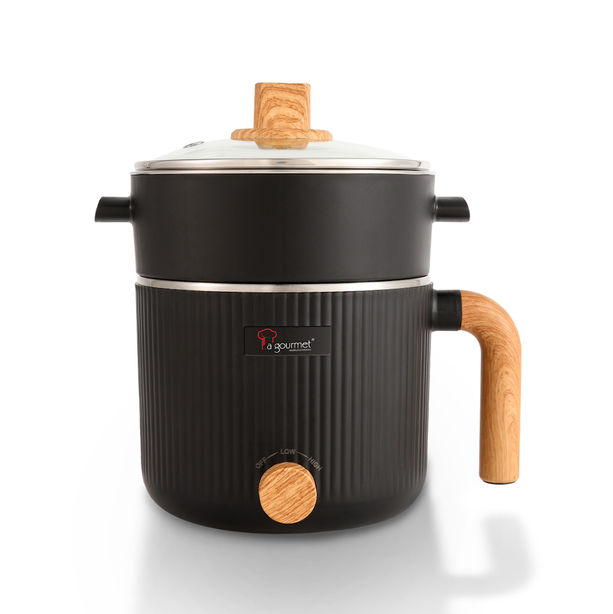 La Gourmet 1.2L Multi Cooker (Coral Black) - New