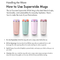La Gourmet Super Wide 350ml Thermal Mug (Pink) - New