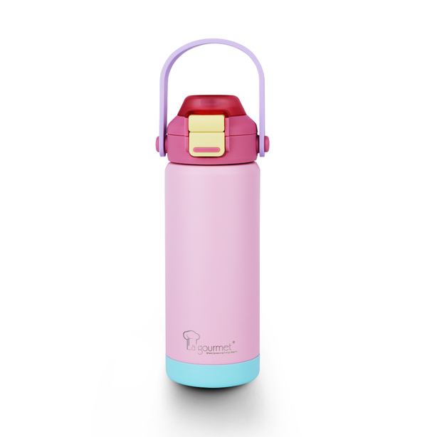 La Gourmet Super Wide 530ml Thermal Bottle (Dark Pink / Pink) - New
