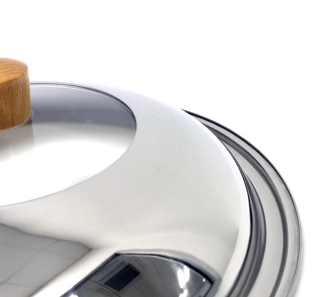 La gourmet Nitrigan 36cm Stainless Steel Cover with Semi Glass Lid (New)