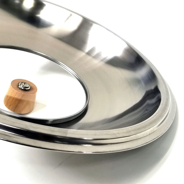 La gourmet Nitrigan 36cm Stainless Steel Cover with Semi Glass Lid (New)