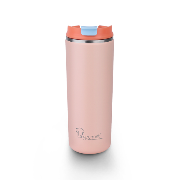La Gourmet Super Wide 470ml Thermal Mug (Orange) - New