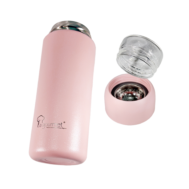 La Gourmet Spring 450ml Tumbler with Infuser (Pink) - New