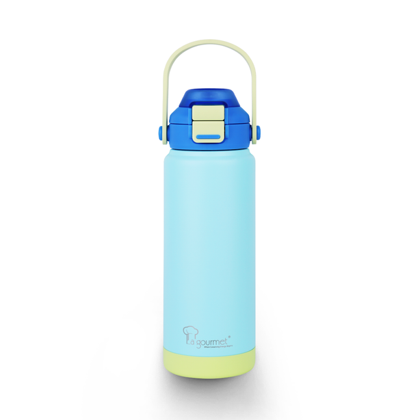 La Gourmet Super Wide 720ml Thermal Bottle (Light Blue / Blue) - New