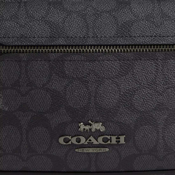 COACH Elias Crossbody In Signature Canvas Charcoal/Black RB-CZ401