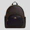 COACH Court Backpack In Signature Canvas Walnut/Black RB-CZ176
