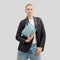 COACH City Bucket Bag In Colorblock Light Blue/Deep Blue RB-CBA54