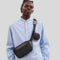 COACH Elias Belt Bag In Signature Canvas Charcoal/Black RB-CZ400
