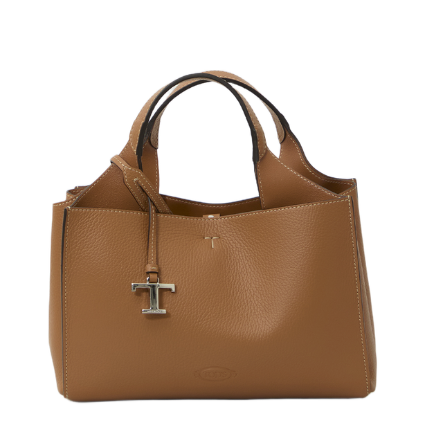 Mini Leather Bag Calfskin Handbag - Brown