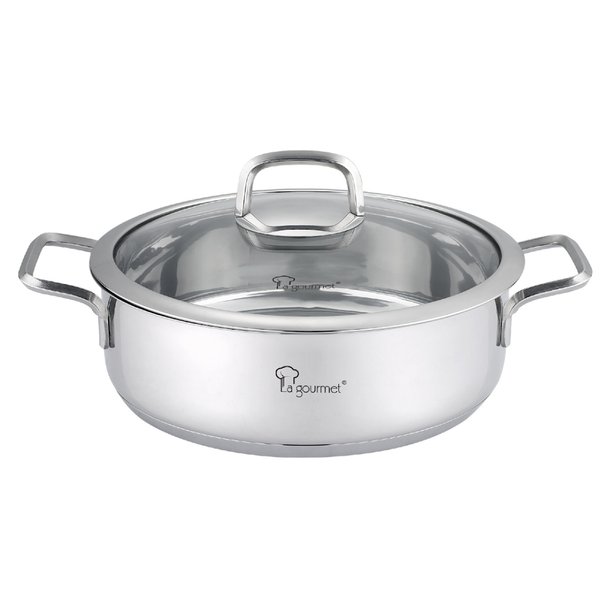 La Gourmet Nova Cusine 24cm Stainless Steel Low Cassrole (New)