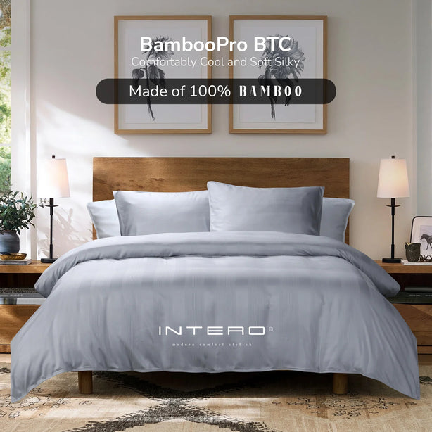 Intero Bamboopro Beyond Thread Count I Terra Dobby I Fitted Sheet I Bed Set