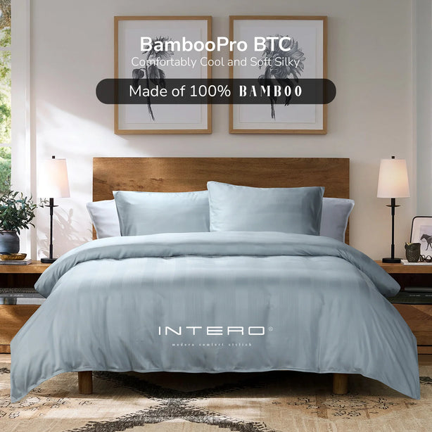 Intero Bamboopro Beyond Thread Count I Terra Dobby I Fitted Sheet I Bed Set