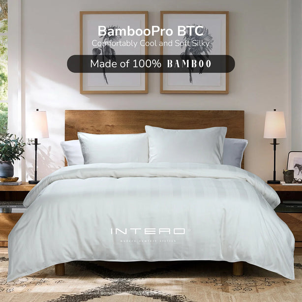 Intero Bamboopro Beyond Thread Count I Terra Dobby I Fitted Sheet I Bed Set