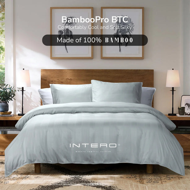 Intero Bamboopro Beyond Thread Count I Terra Dobby I Fitted Sheet I Bed Set