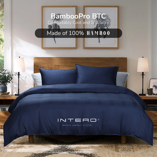 Intero Bamboopro Beyond Thread Count I Terra Dobby I Fitted Sheet I Bed Set