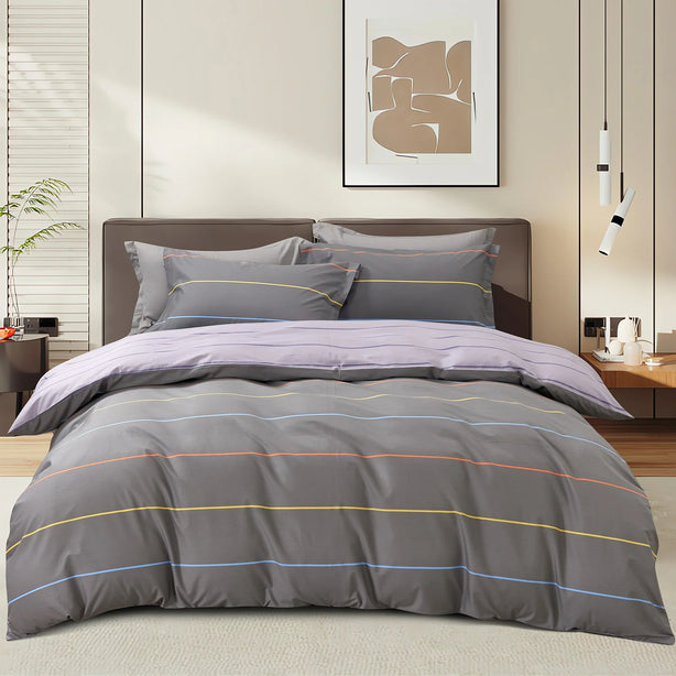 Marie Claire Lumine Printed 100% Combed Cotton 1000TC | Fitted Sheet Set I Bed Set - MC0425CTN-05