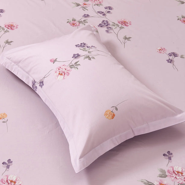 Marie Claire Lumine Printed 100% Combed Cotton 1000TC | Fitted Sheet Set I Bed Set - MC0425CTN-01