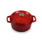 Stabil CIP-1522R 28cm Cast Iron Pot with Enameled Interior Dutch Oven Soup Pot