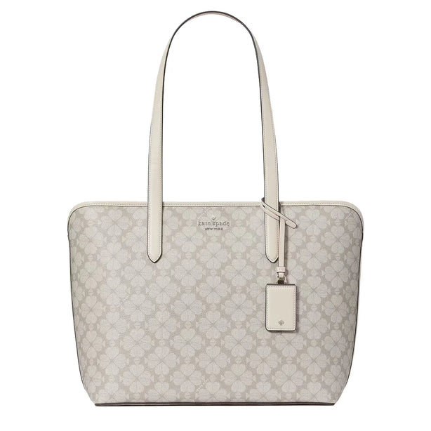 Kate Spade Signature Spade Flower Large Tote in Dark Mushroom Cap Multi KG086