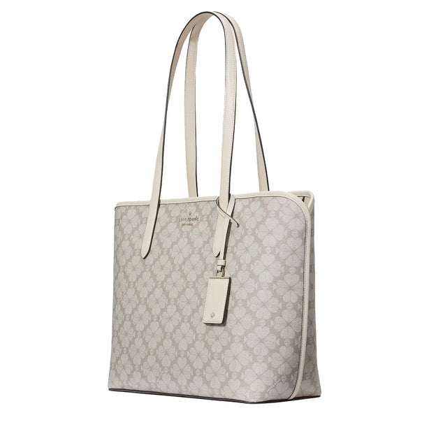 Kate Spade Signature Spade Flower Large Tote in Dark Mushroom Cap Multi KG086