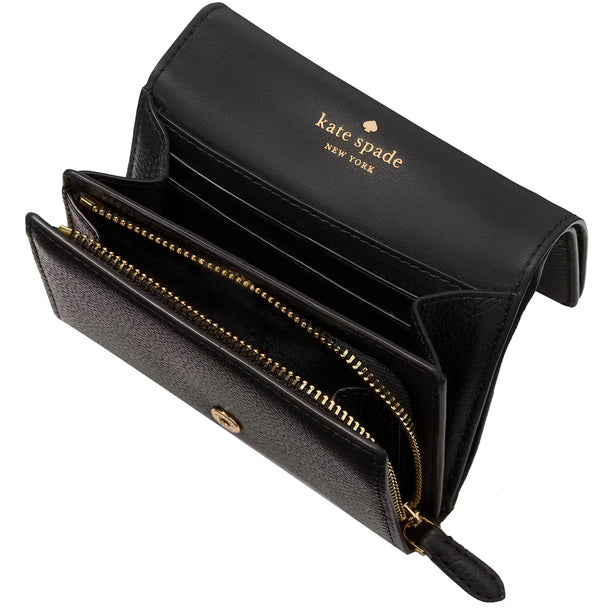 Kate Spade Kayla Small L-Zip Wallet in Black KK056