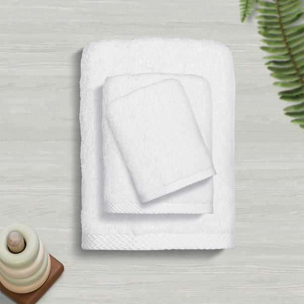 Milton Home Studio Coco by Coco Asano 100% Super Soft Cotton Bath Linen, Cotton White