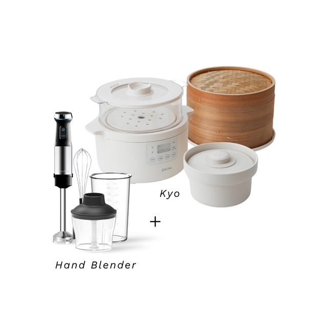 KITH Kyo Electric Cooker with Bamboo Steamer  + Hand Blender Basic - Local Delivery Only