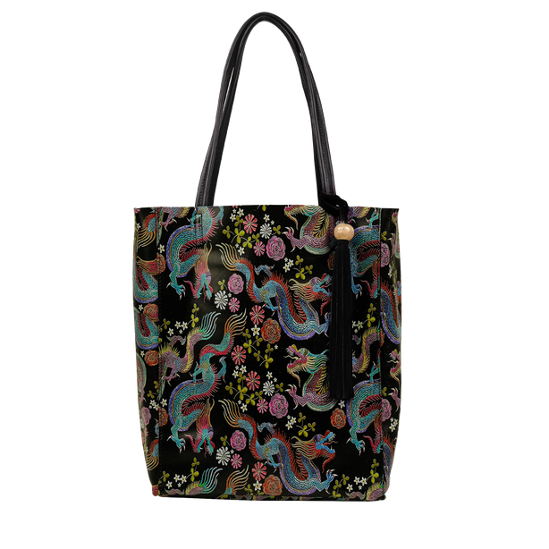 The Annie Shopper in Dragon Print Leather