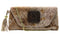 Damask Envelope with Love Knot Jade Stone in Brown Sugar