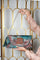 Damask Envelope with Love Knot Jade Stone in Turquoise