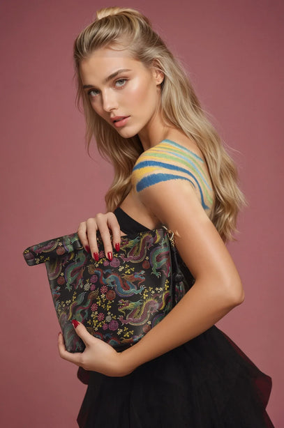 The Noraa Bucket Bag in Dragon Leather