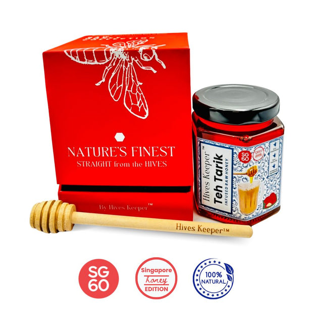 Hives Keeper SG60 Teh Tarik-Infused Raw Honey (with Gift Box) 250g