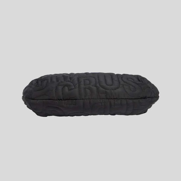 MARC JACOBS SMALL Jumbled Logo Workwear Nylon Shoulder Bag Black RB-4R4HSH018H02
