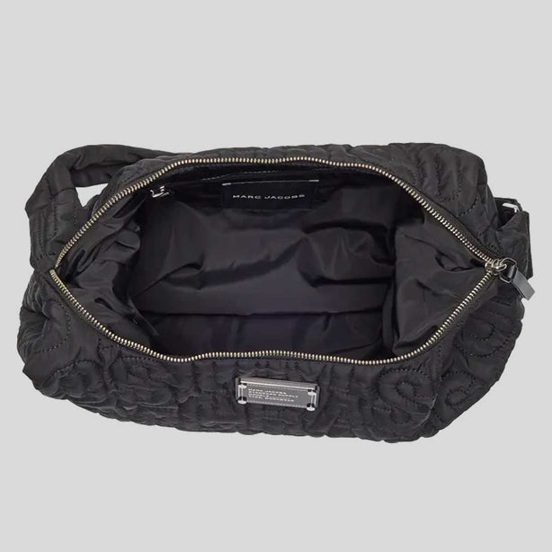 MARC JACOBS LARGE Jumbled Logo Workwear Nylon Shoulder Bag Black RB-4R4HCR001H02