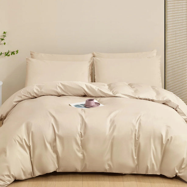 Hallmark 5-Star Hotel Bed Sheet Set - 1200TC - Cream