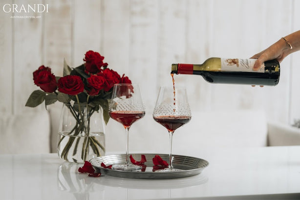Grandi Aurora Wine Glass 710 ml With Swarovski Crystals (2 Pc)