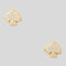 KATE SPADE Everyday Spade Pave Studs Clear/Gold RB-O0RU3126