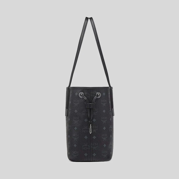 MCM Small Reversible Liz Shopper in Visetos Black RB-MWPDSLR02BK001