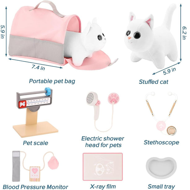 StitchesandTweed Veterinary Play Set Pink